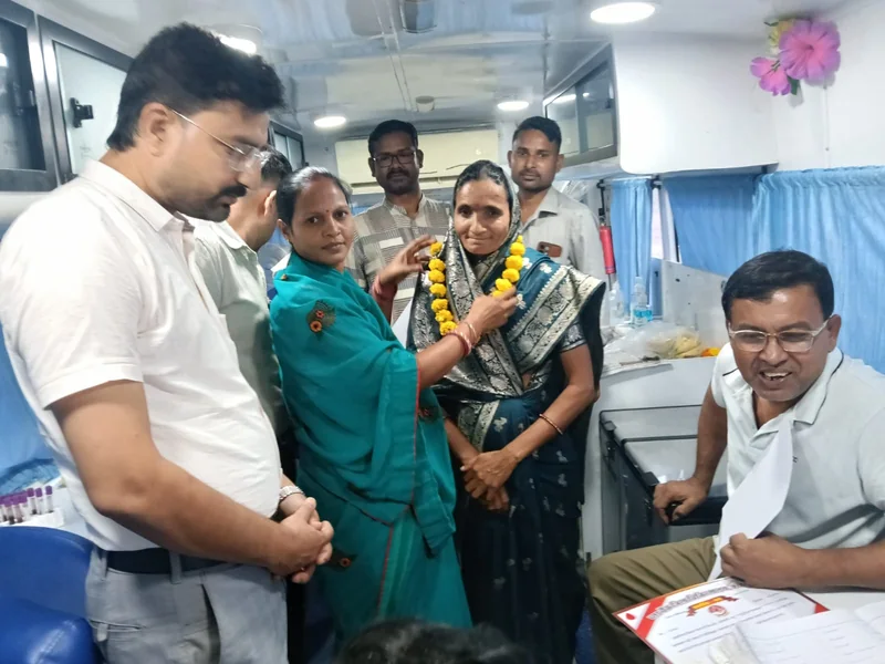 कराहल में रक्तदान एवं स्वास्थ्य परीक्षण शिविर आयोजित