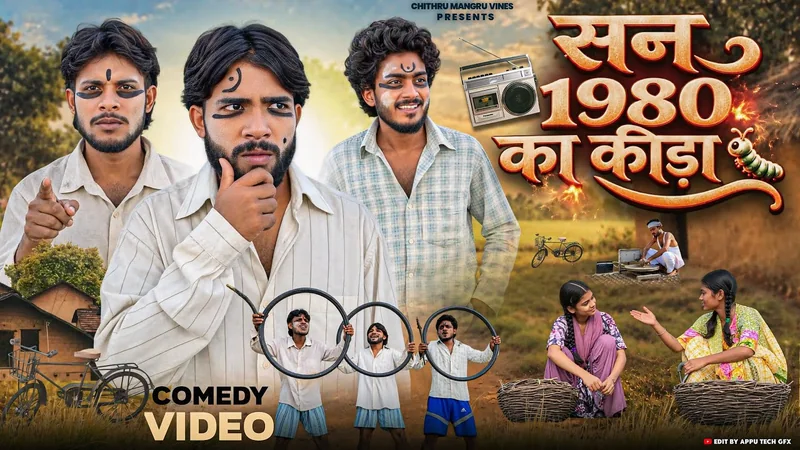 सन् 1980 का कीड़ा | 1980 पुराने जमाने की कॉमेडी वीडियो | Chithru Mangru Vines