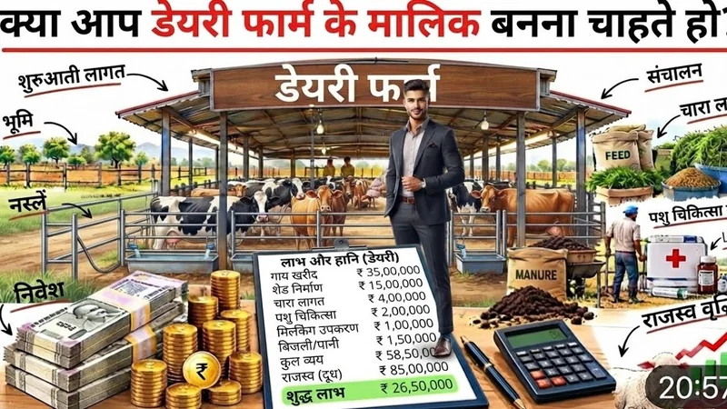 डेयरी फार्म बिजनेस: ₹58 लाख शुद्ध मुनाफा कैसे | how to start a dairy farm business